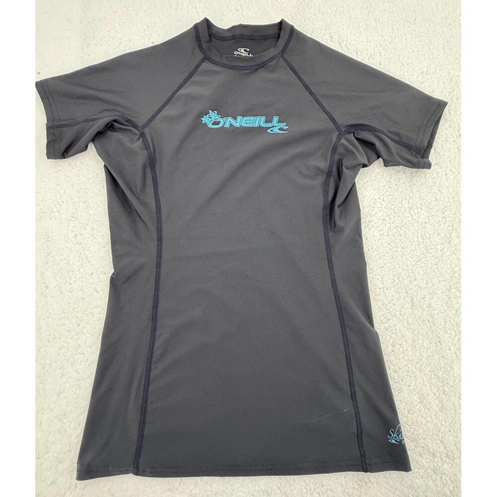 ONeill Black SPF 50 Plus‎ Short Sleeve Elastane Rash Guard Unisex Size XLarge